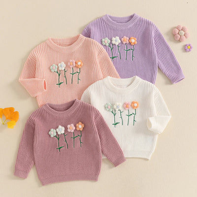 FLOWERS Knitted Sweater