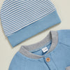 JONAH Striped Jumpsuit with Beanie