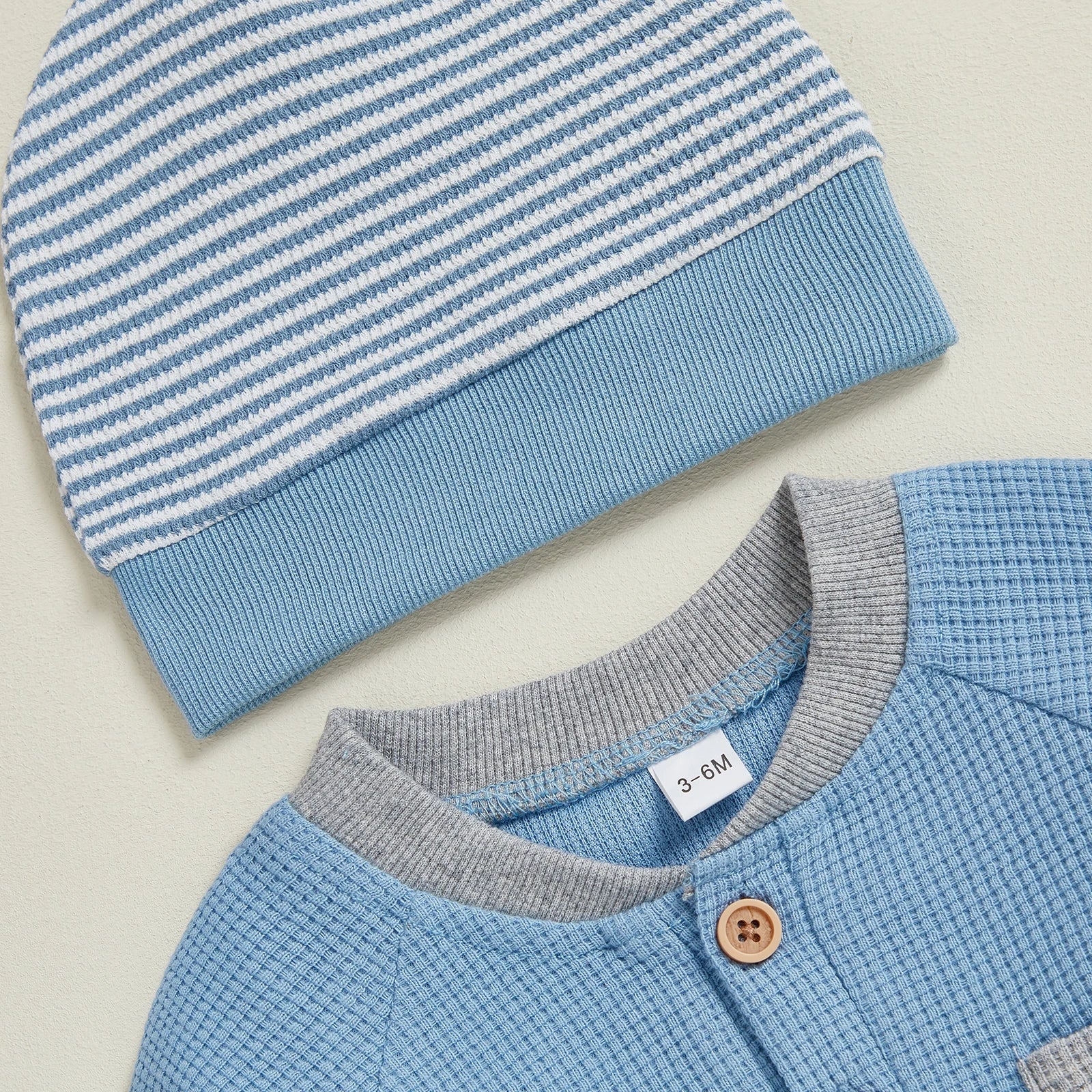 JONAH Striped Jumpsuit with Beanie