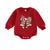 CHRISTMAS BOW Red Romper