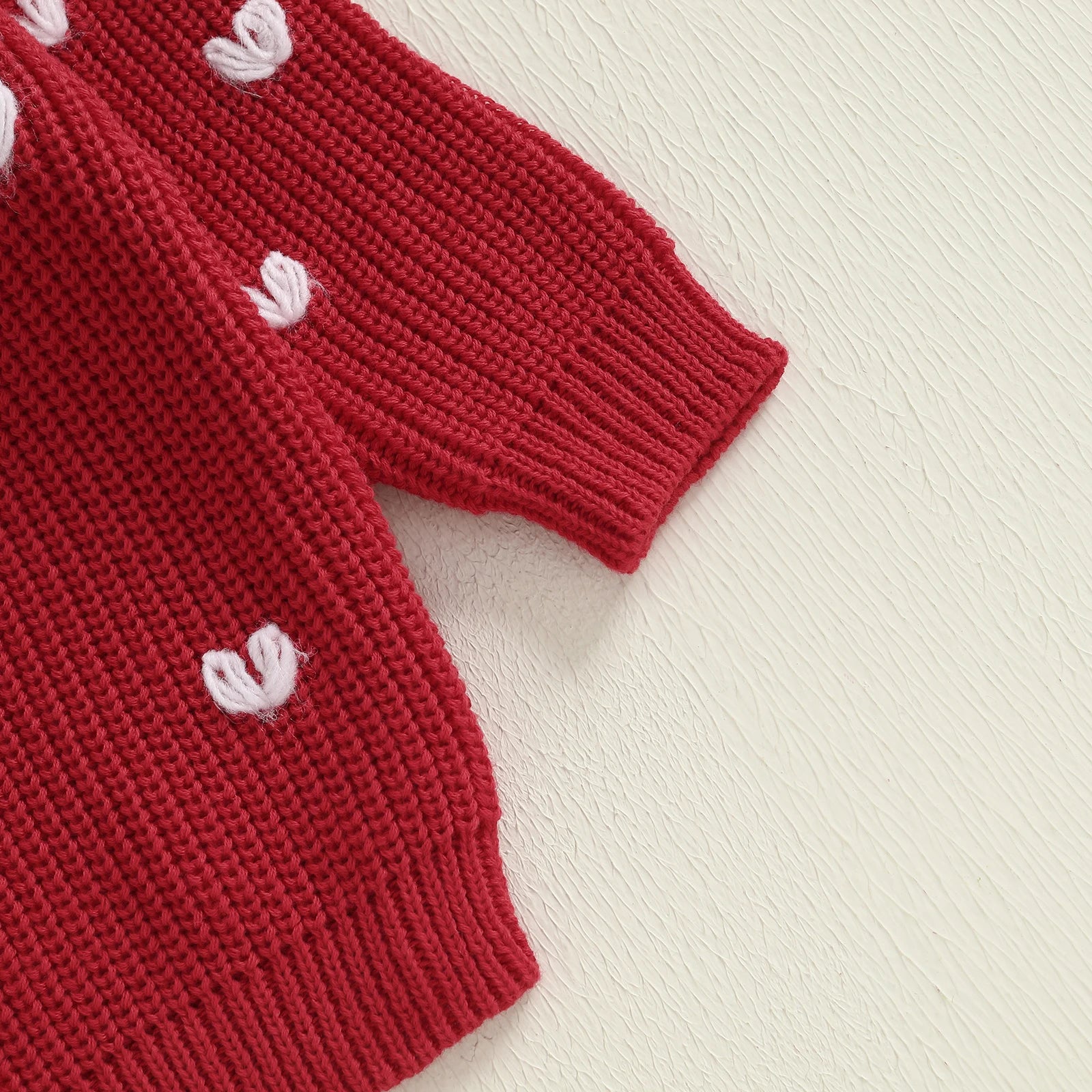 LITTLE HEARTS Collar Cardigan