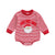 HO HO HO Striped Long-Sleeve Onesie