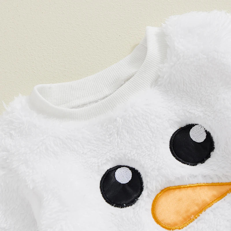 SNOWMAN Plush Jumpsuit