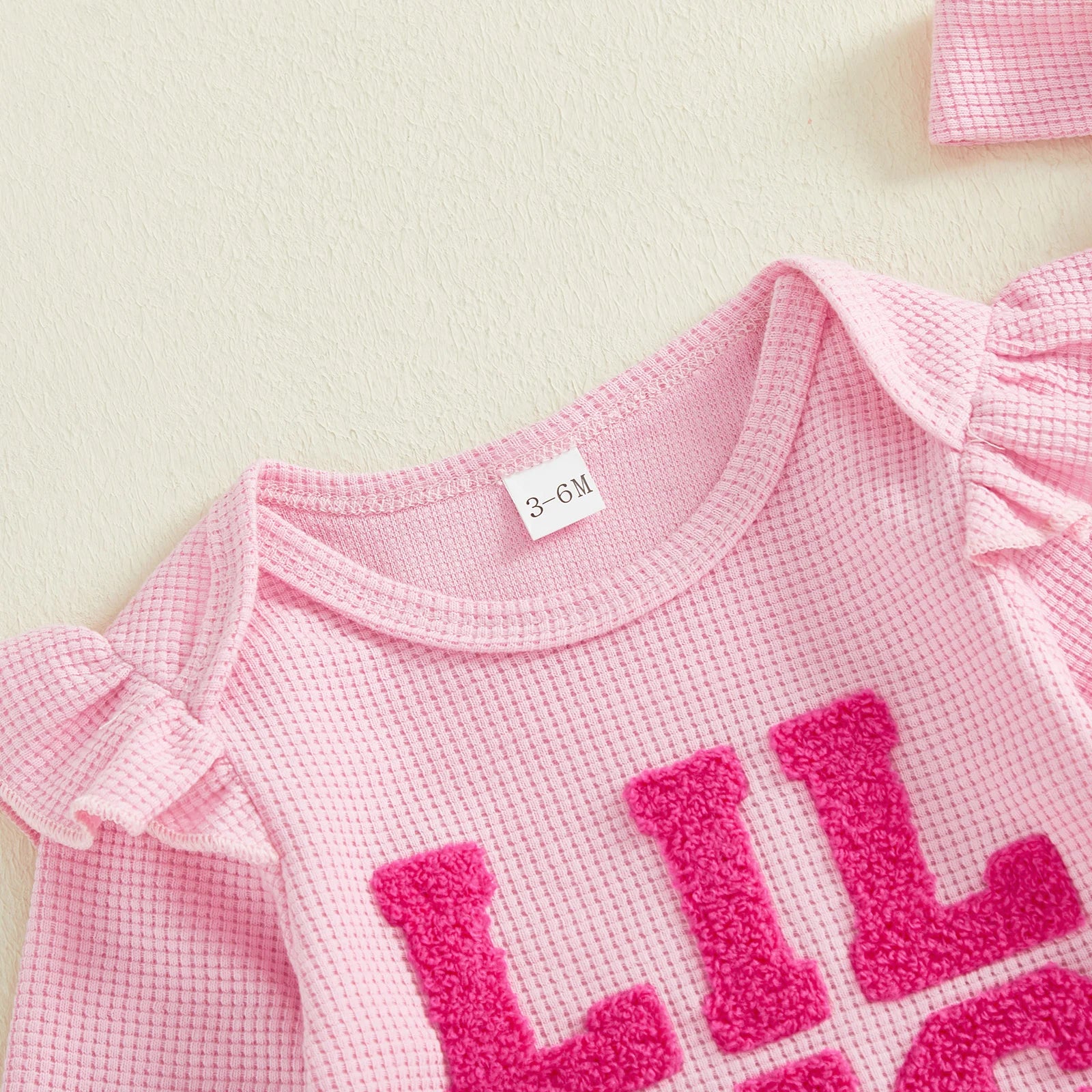 LIL SIS Bowtie Waffle Knit Outfit