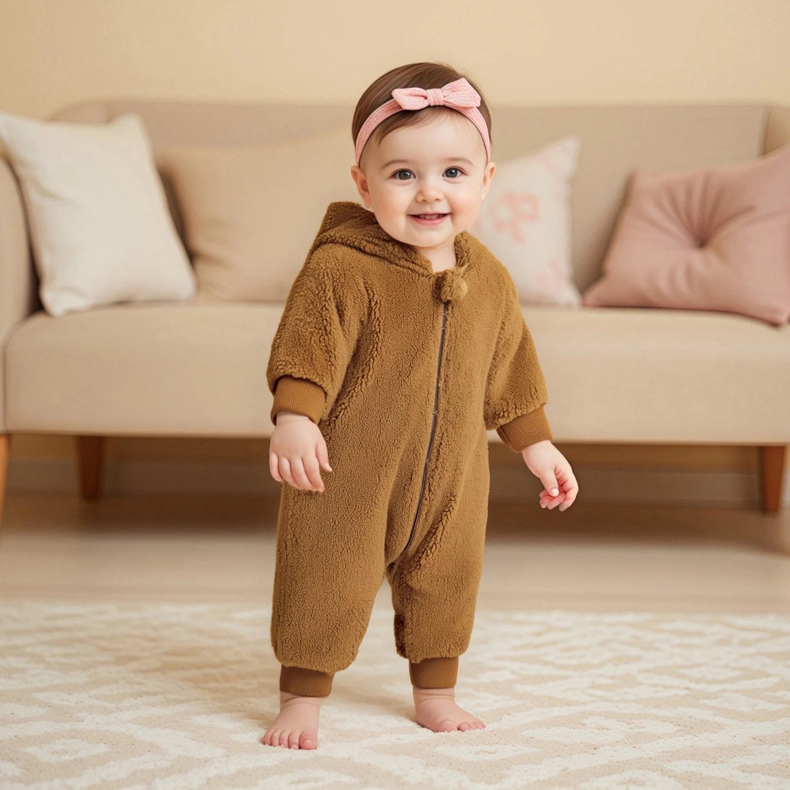 BABY BULL Plush Jumpsuit