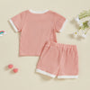 FLOWERS Waffle Knit Pink Outfit