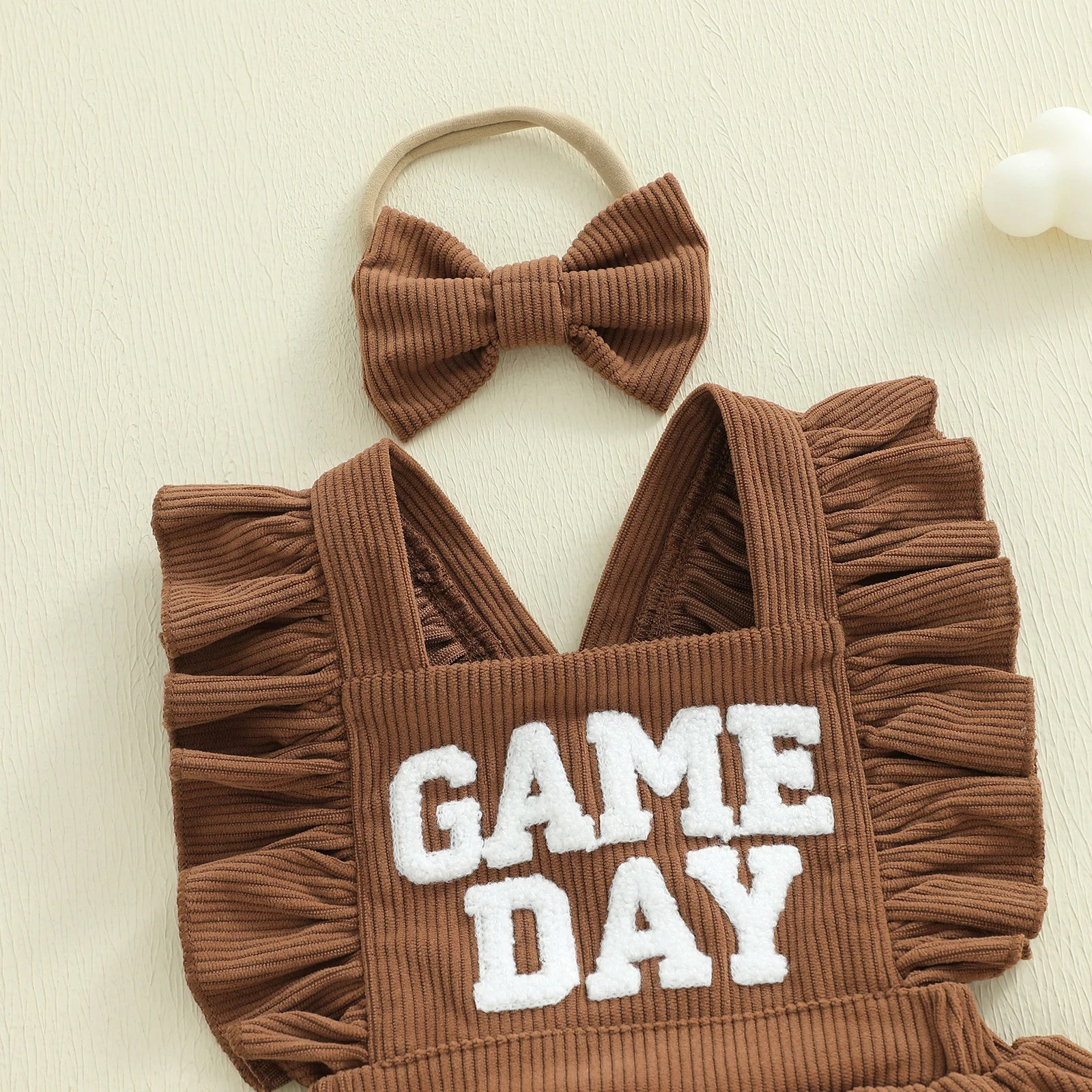 GAME DAY Corduroy Romper Dress