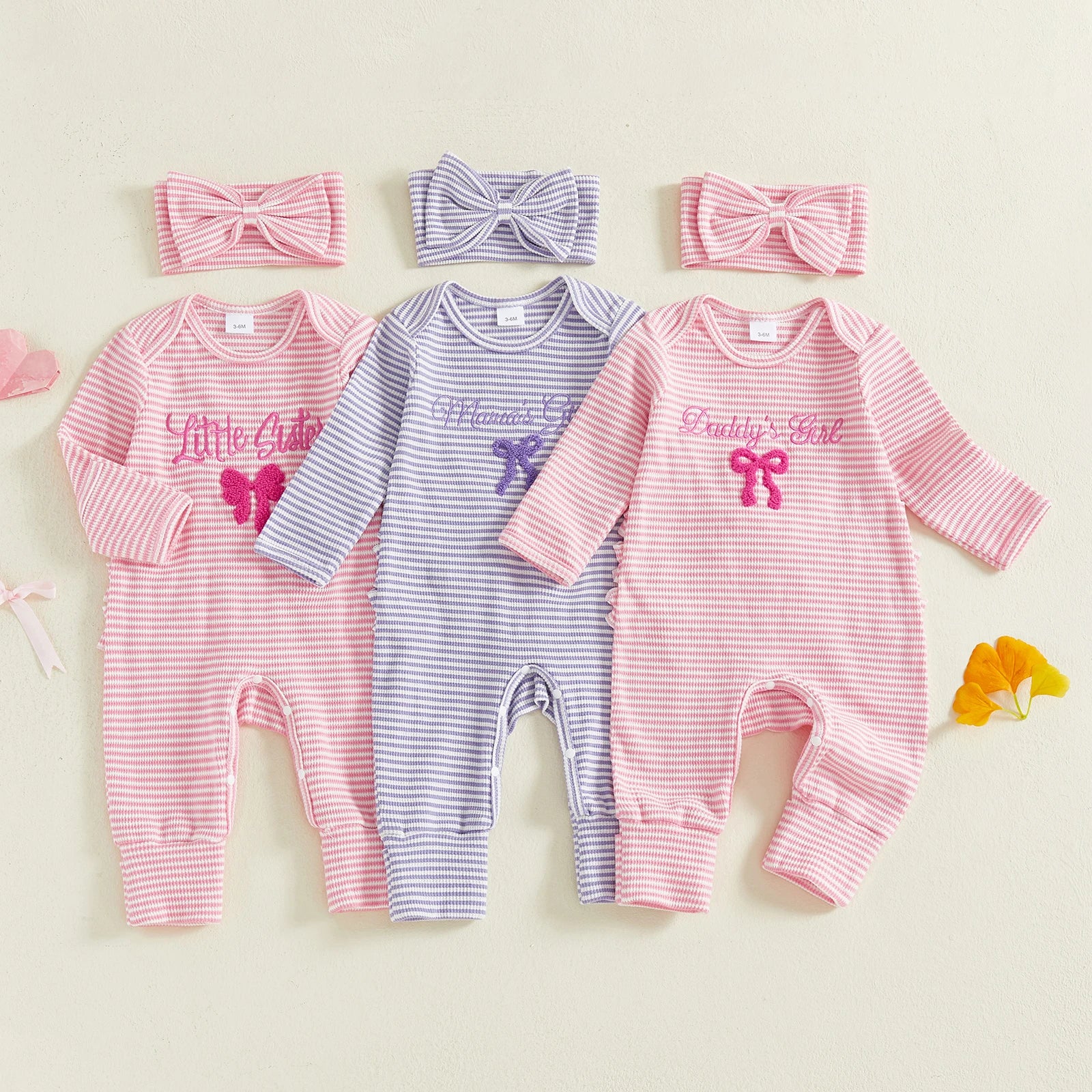 MAMA'S/DADDY'S GIRL Striped Jumpsuit