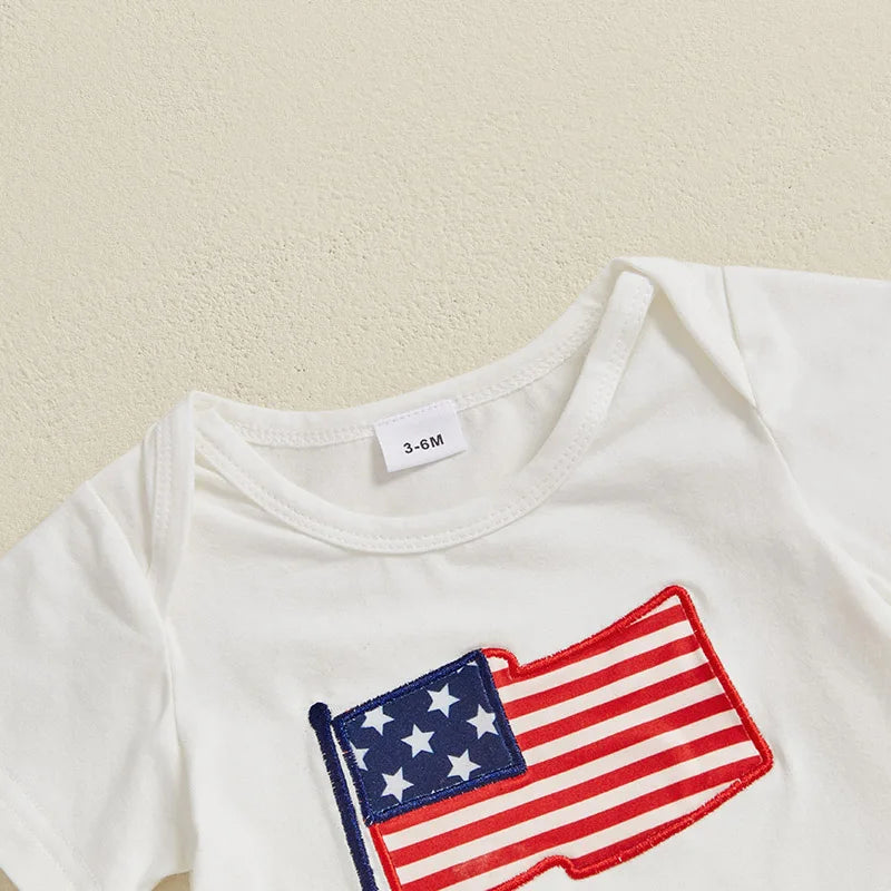 USA FLAG Stars & Stripes Shorts Outfit