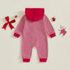 SANTA Striped Hooded Jumpsuit