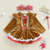 GINGERBREAD CUTIE Romper Dress