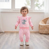 ELEPHANT Pink Striped Ruffle Outfit