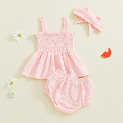 PENNY Smocked Muslin Summer Outfit