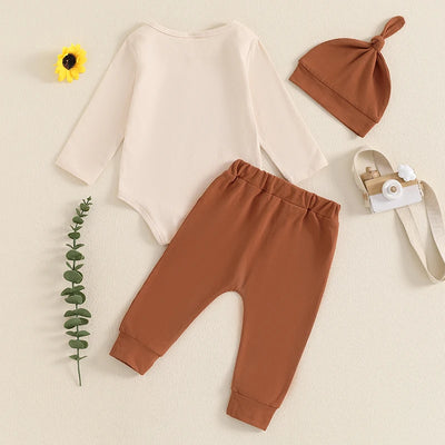 HELLO I'M NEW HERE Brown Outfit