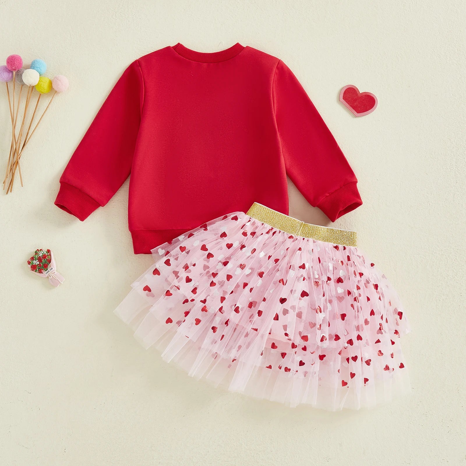 XOXO Heart Tutu Outfit