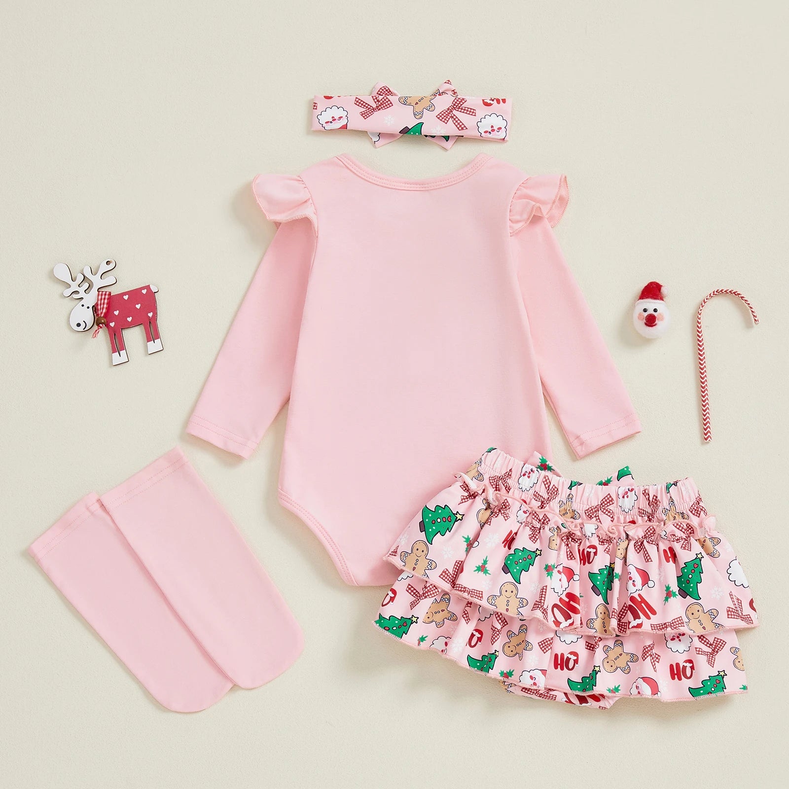 HO HO HO Pink Christmas Outfit