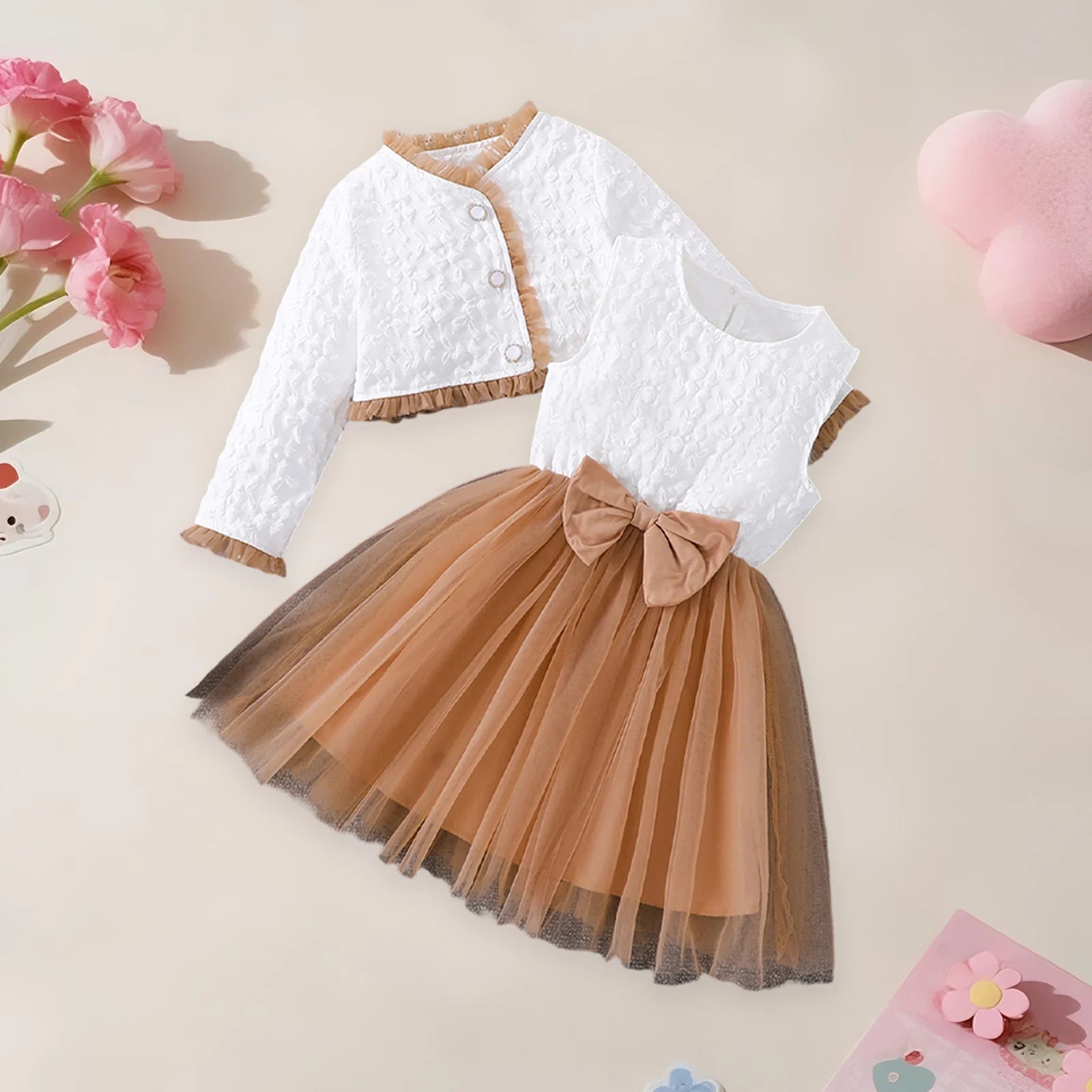 ESTELLE Tulle Dress with Jacket