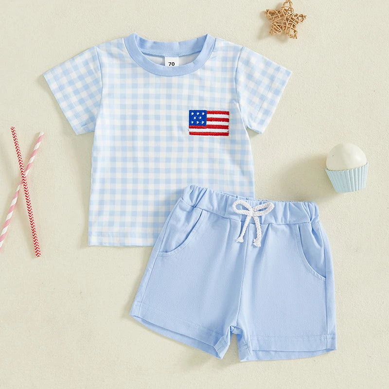 AMERICA Checkered Outfit