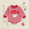 HO HO HO Striped Long-Sleeve Onesie