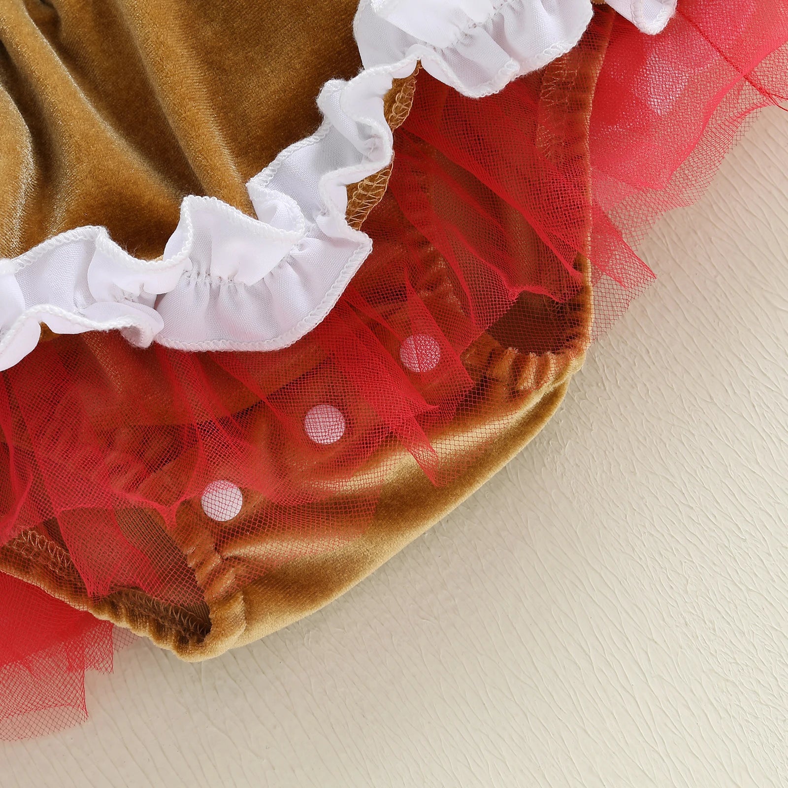 GINGERBREAD CUTIE Romper Dress