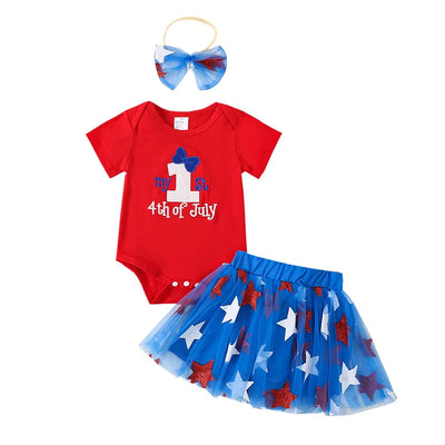 MY 1ST 4TH OF JULY Tutu Outfit with Headband