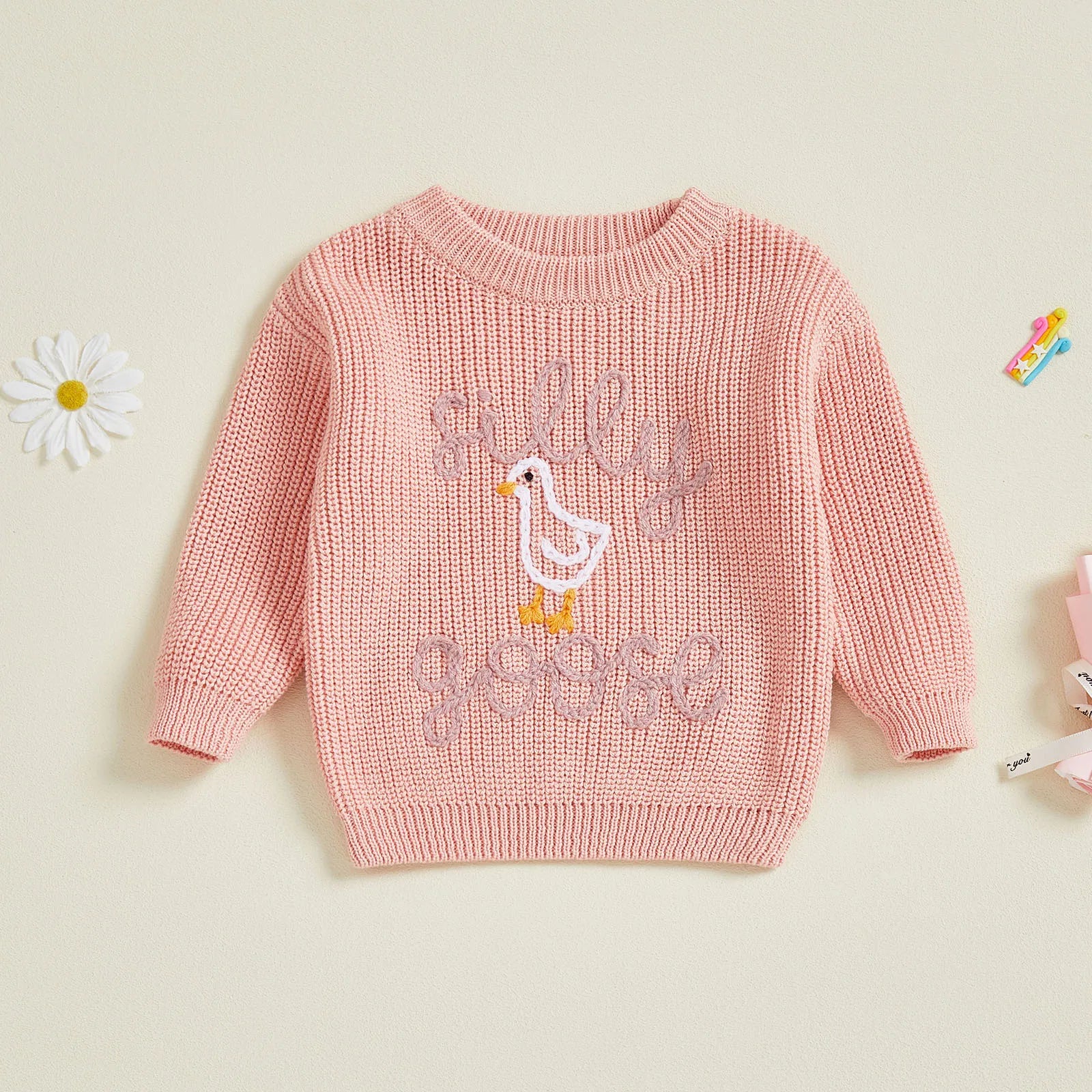 SILLY GOOSE Knitted Sweater