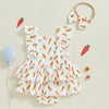 CARROTS Ruffle Romper with Headband