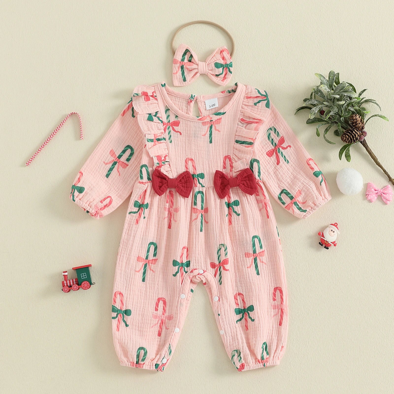 CANDY CANE Bowtie Jumpsuit
