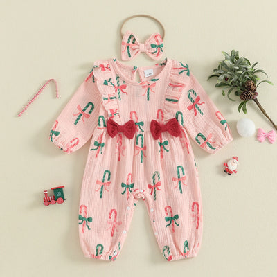 CANDY CANE Bowtie Jumpsuit