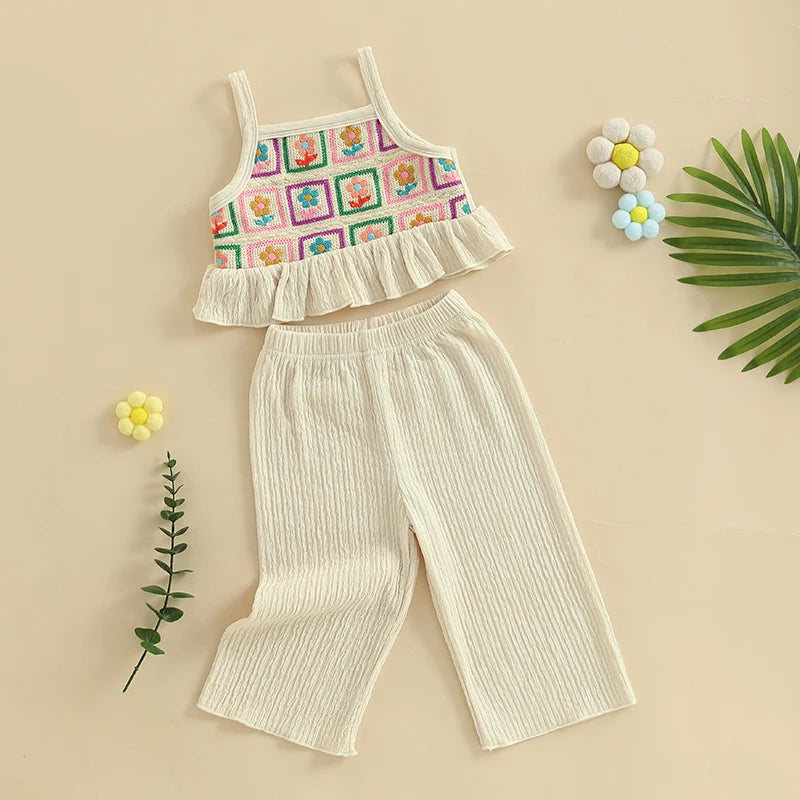 FLOWERS Crochet Crop Top Outfit