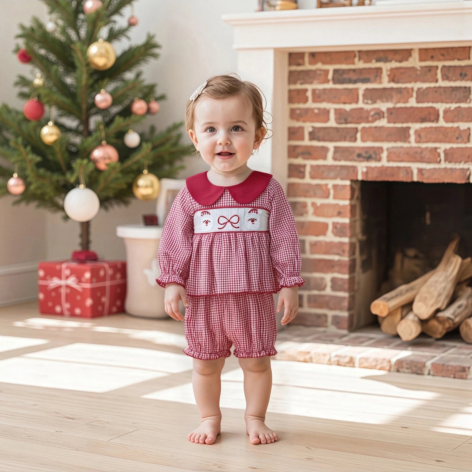 JOLLY Checkered Christmas Outfit