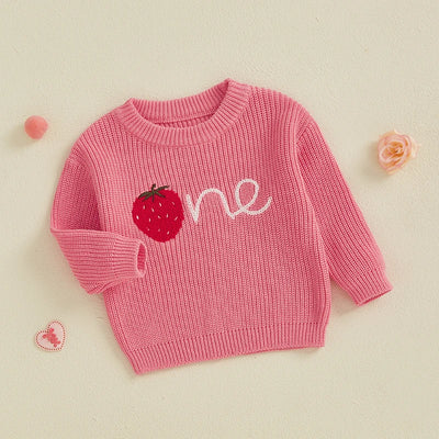 ONE Strawberry Knitted Sweater