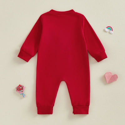 LITTLE LOVE Plush Heart Jumpsuit
