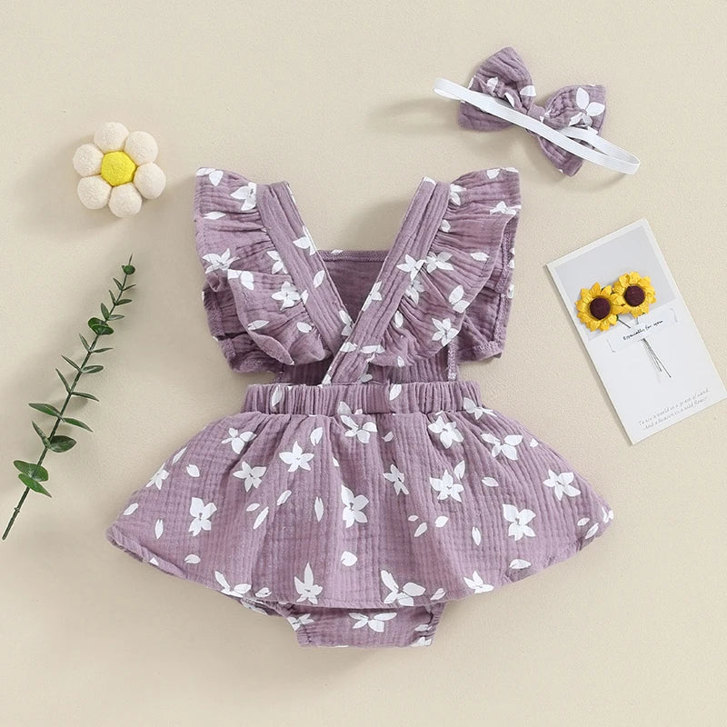 PETALS Ruffle Romper Dress