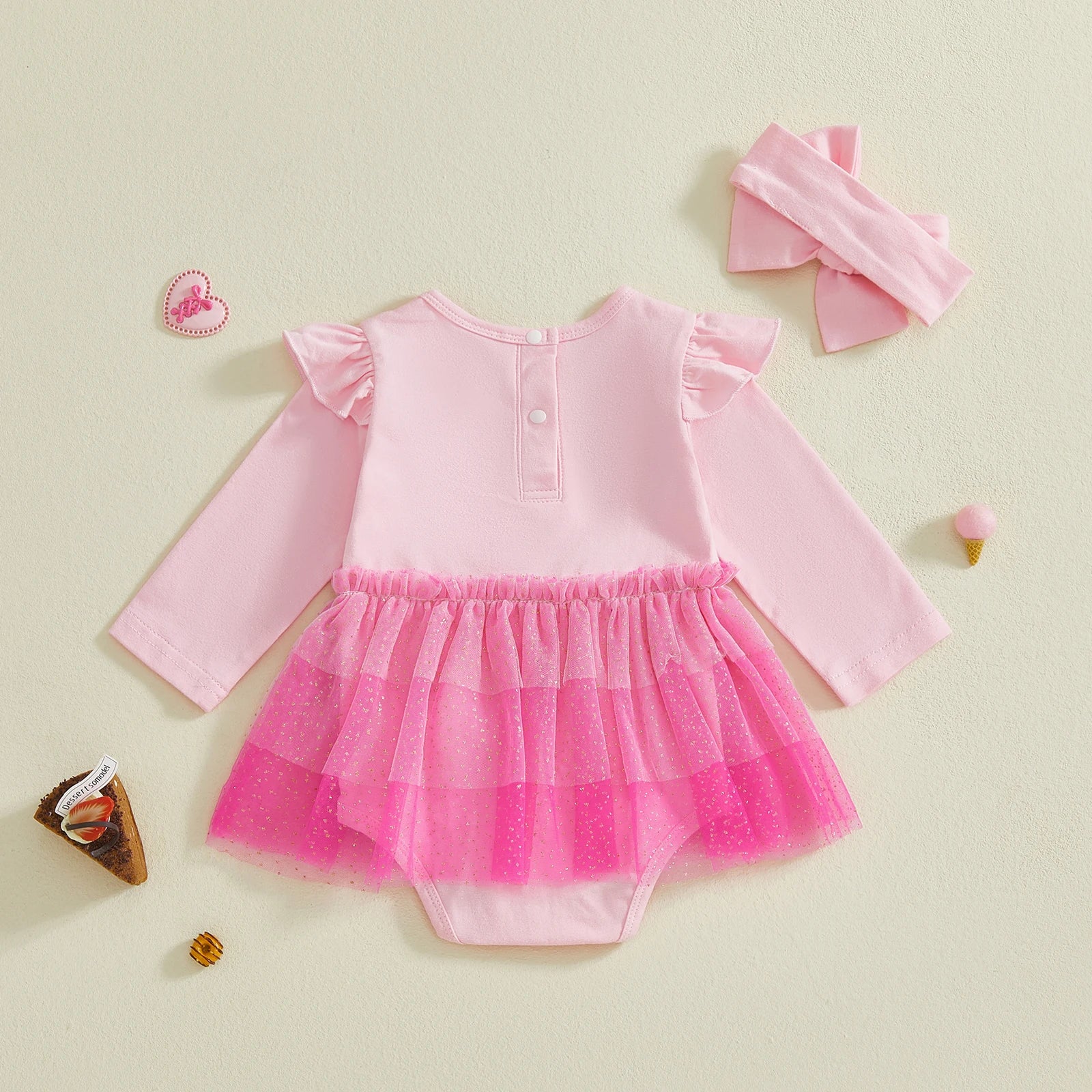 LITTLE HEART Sparkling Tutu Romper Dress