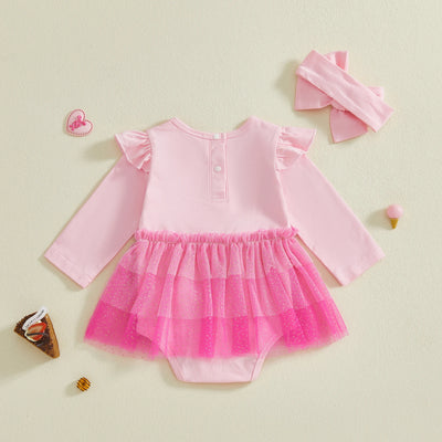 LITTLE HEART Sparkling Tutu Romper Dress