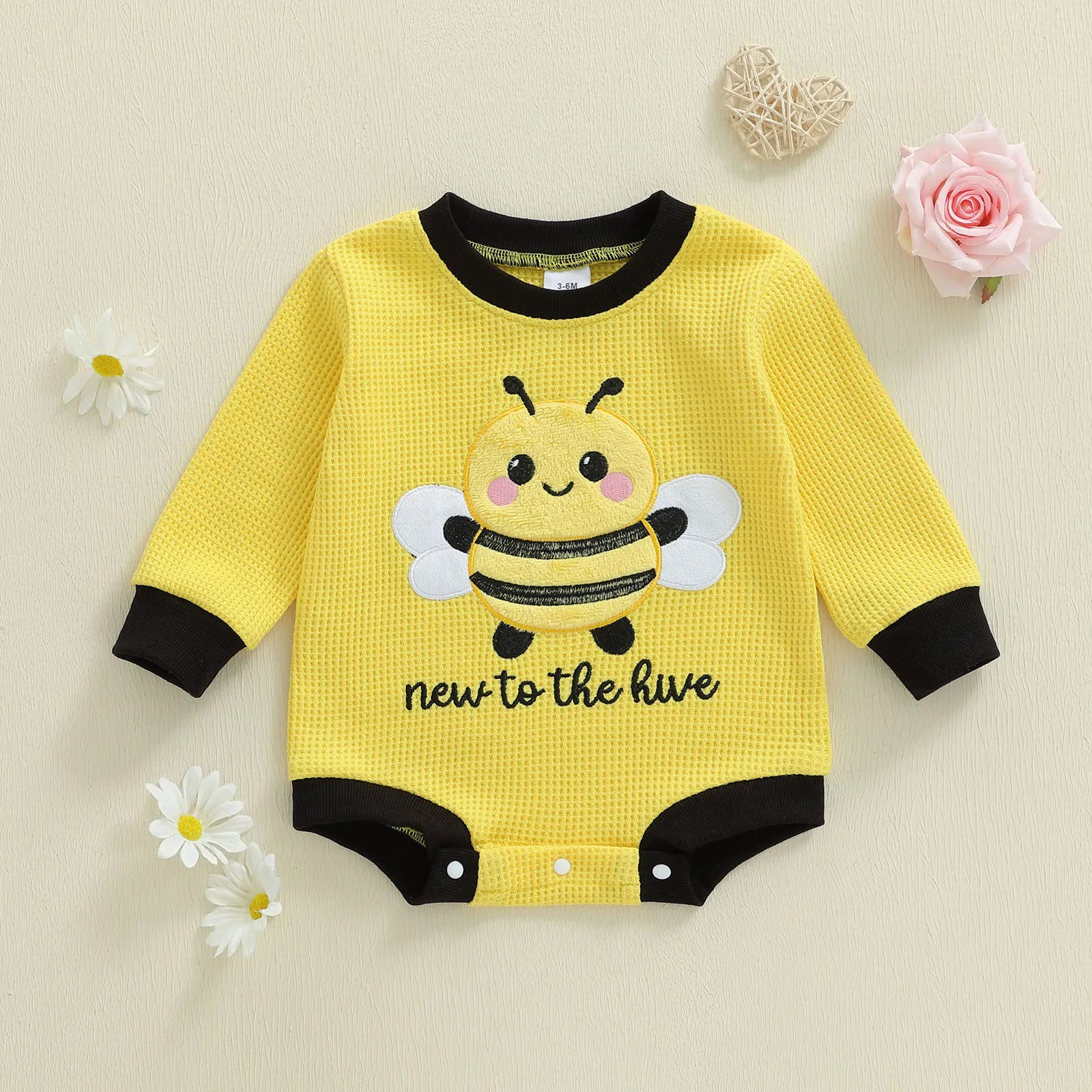 NEW TO THE HIVE Long-Sleeve Onesie