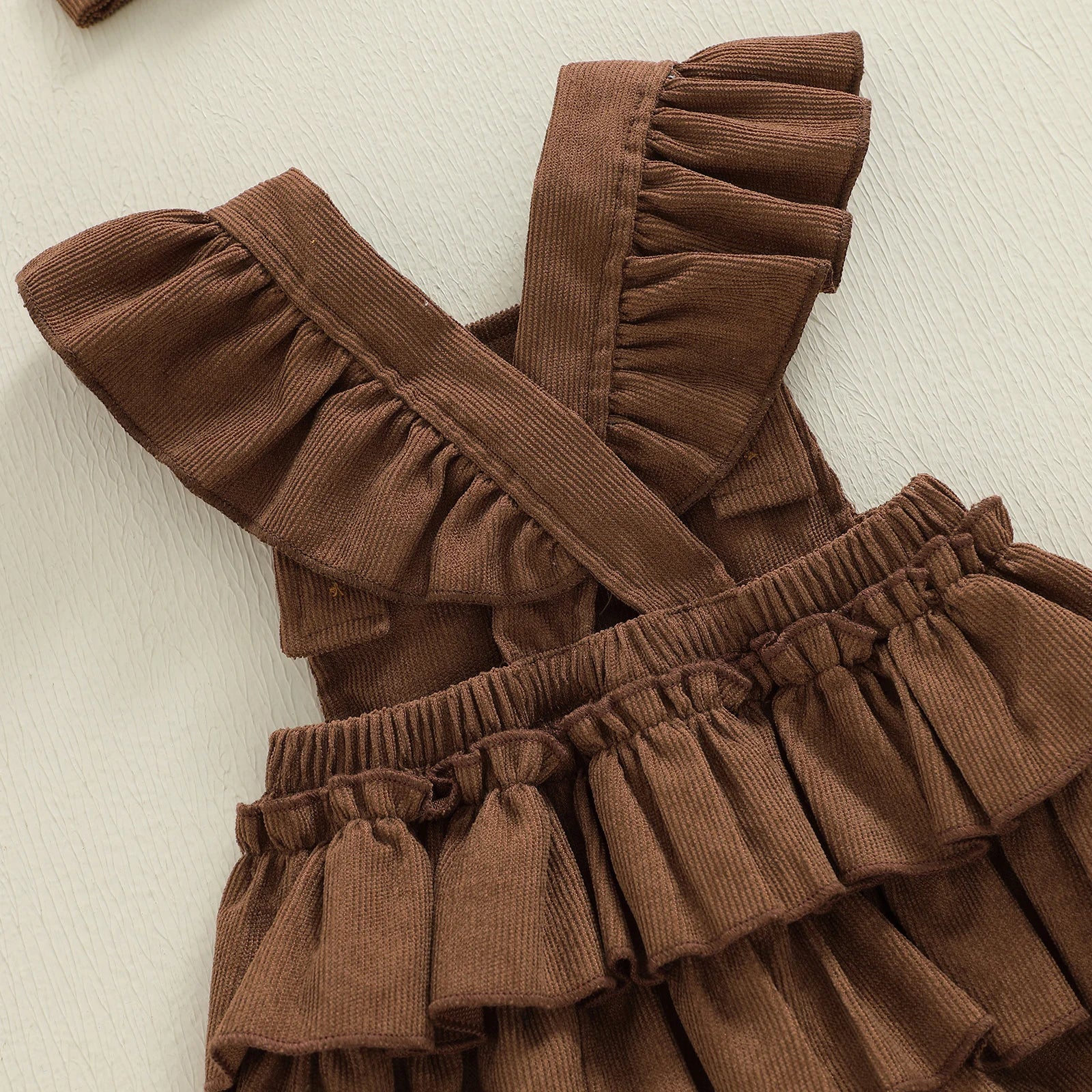 GAME DAY Football Ruffle Romper