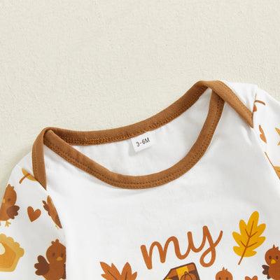 MY 1ST THANKSGIVING Fall Leaves Jumpsuit