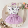 PURPLE BOWTIES Skirt Outfit