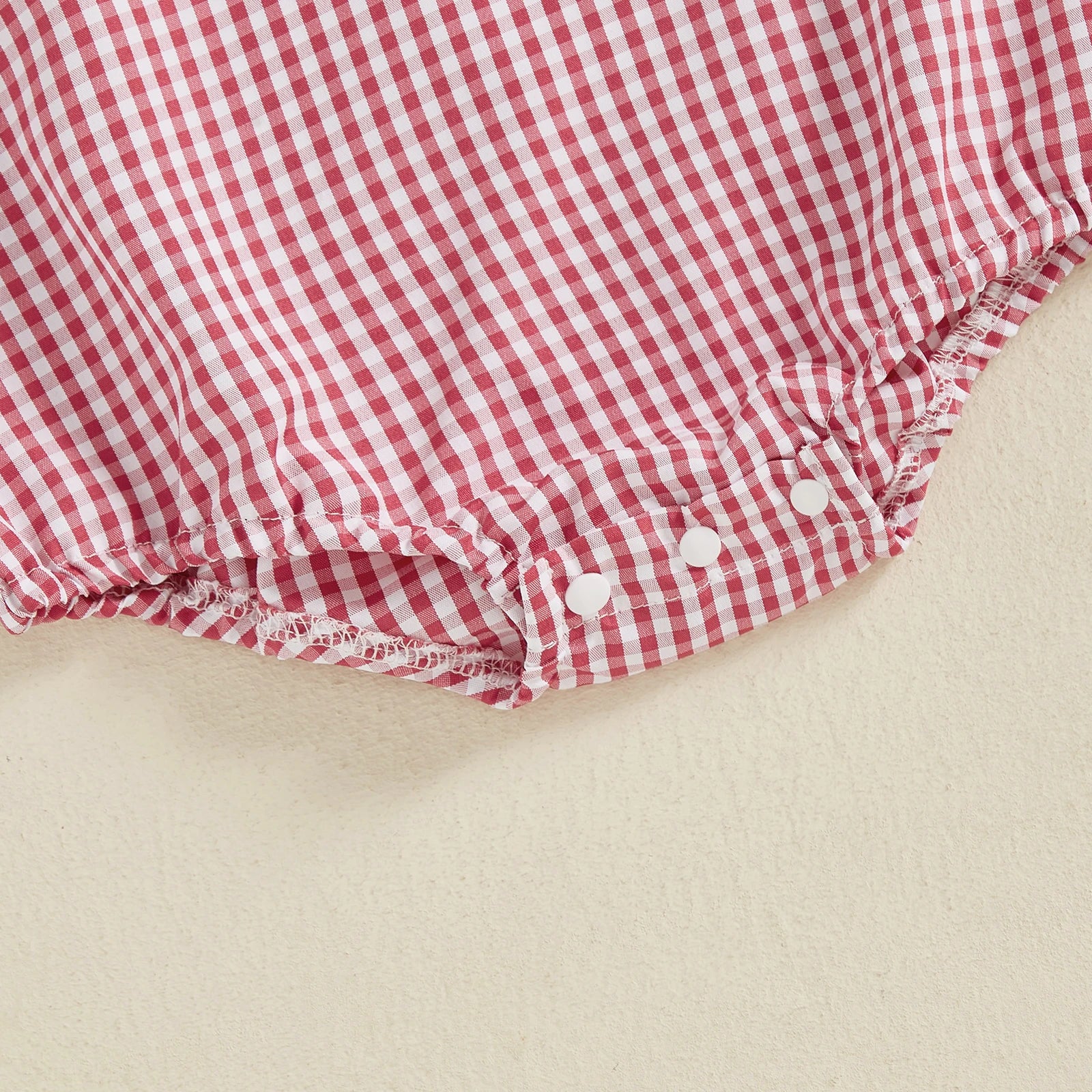 USA Checkered Romper