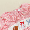 BASEBALL Ruffle Romper