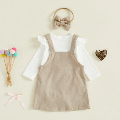 LITTLE BOWS Corduroy Dress Outfit