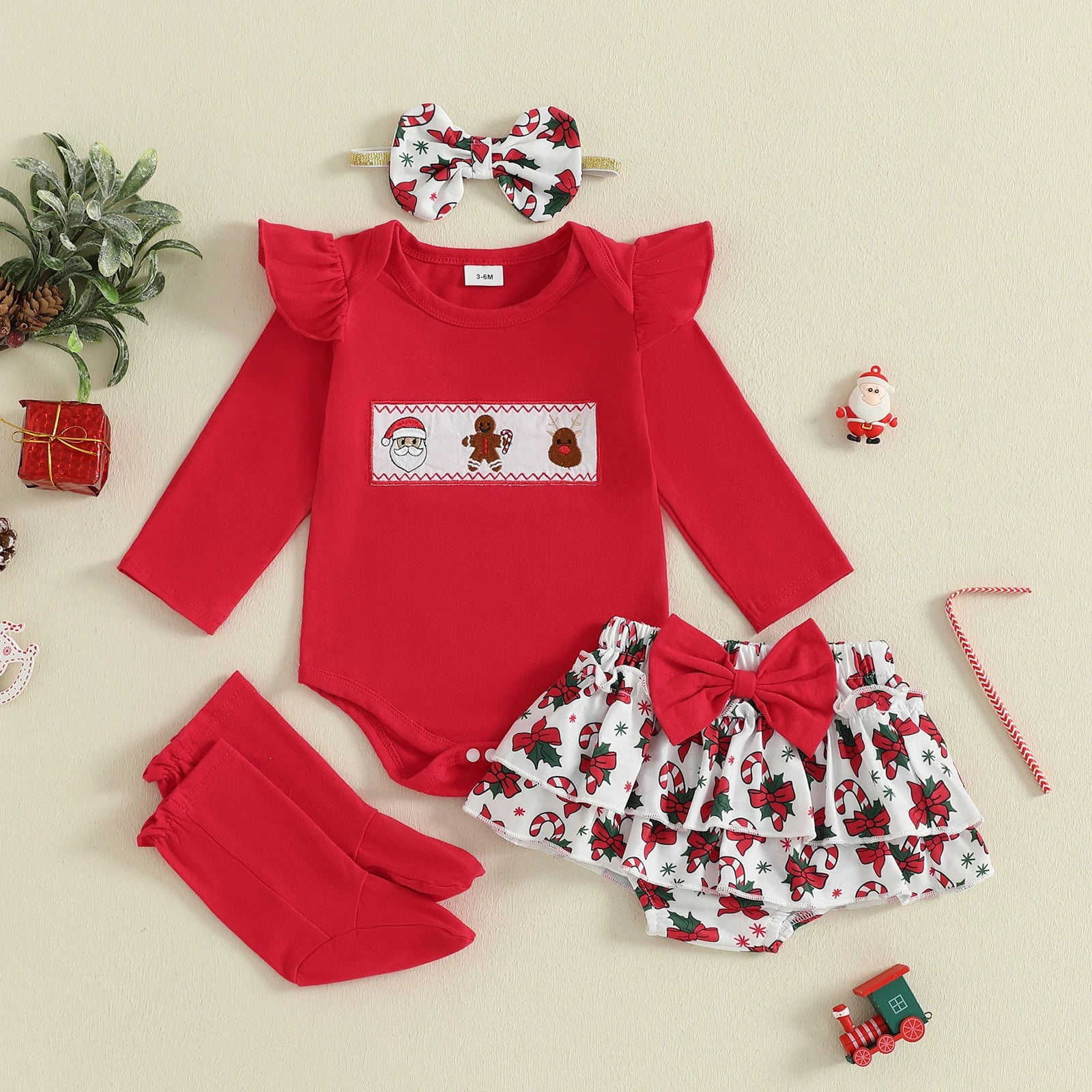 CHRISTMAS Ruffle Bloomers Outfit