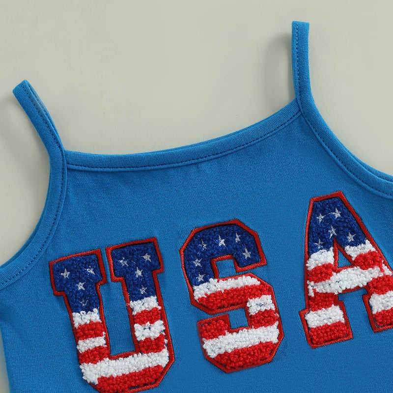 USA Blue Tulle Dress