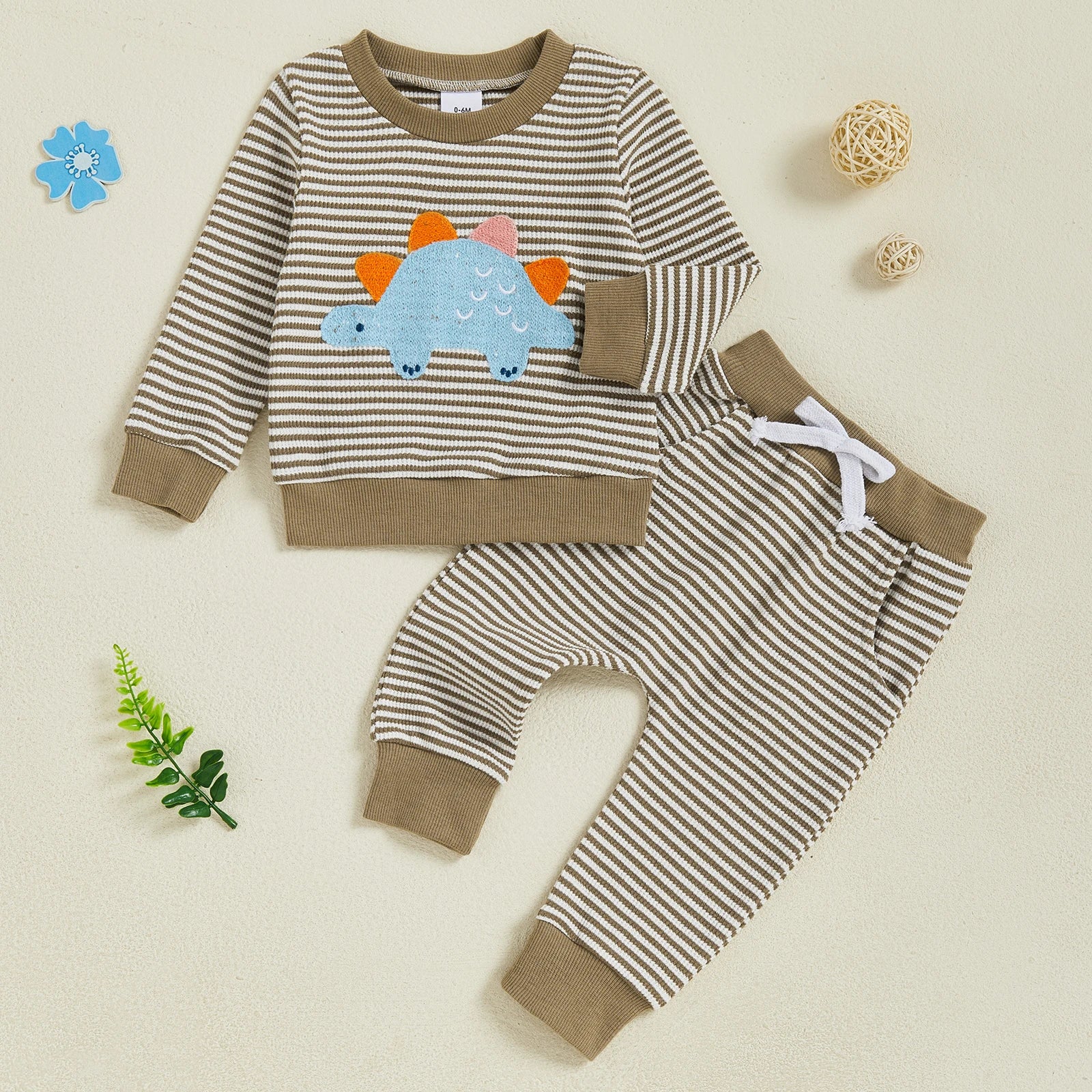 DINOSAUR Striped Outfit