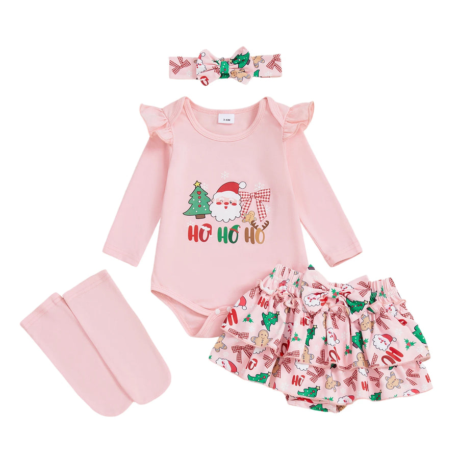 HO HO HO Pink Christmas Outfit