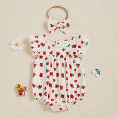 RED FRUITS Romper