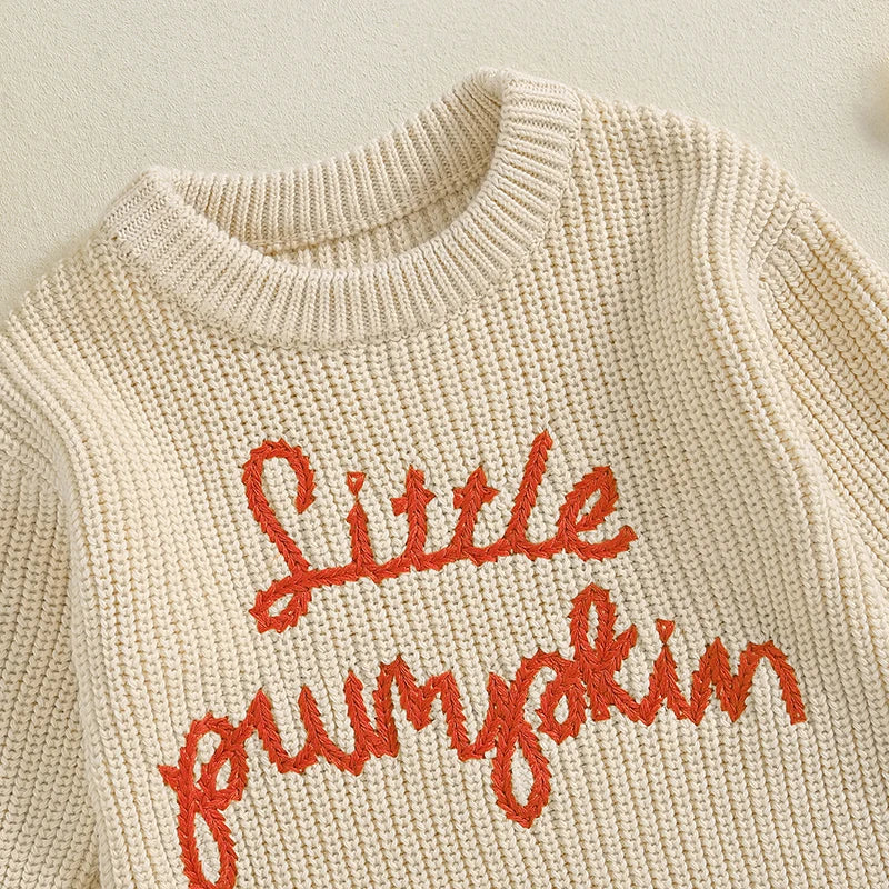 LITTLE PUMPKIN Knitted Romper