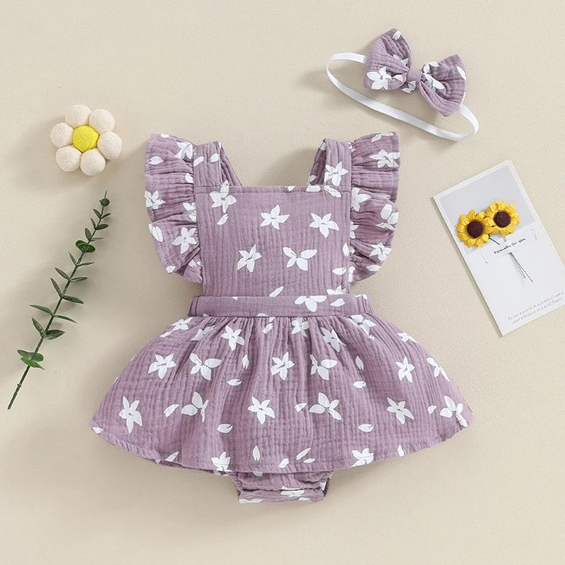 PETALS Ruffle Romper Dress
